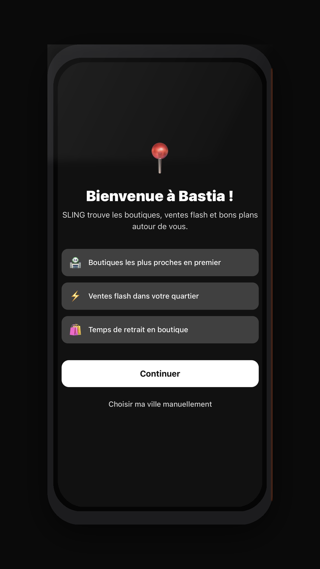 Écran bienvenue