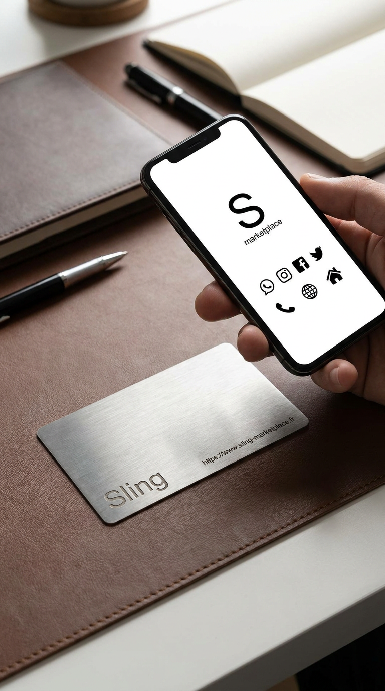 SLING Card scannée par un iPhone