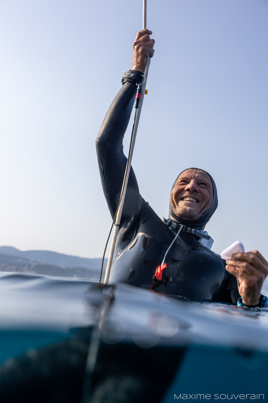 Portrait de Stéphane Provent, moniteur d'apnée à Bastia.